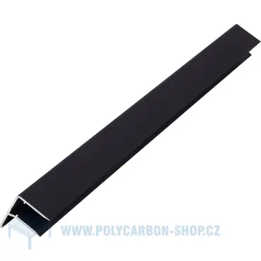 ALU F PROFIL s okapničkou 10 mm šedý antracit