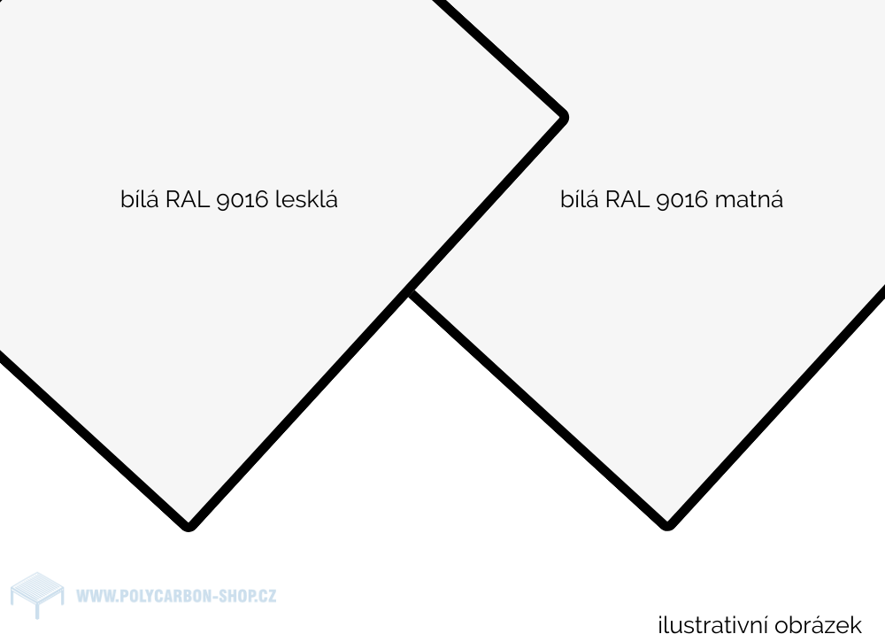 ZenitBOND 3mm Al 0,21 bílý lesk RAL9016 / bílý mat RAL9016