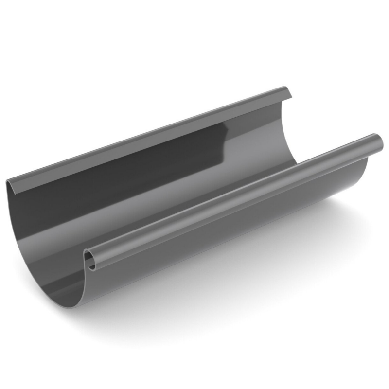 Plastový okapový žlab PVC 75 mm ANTRACIT