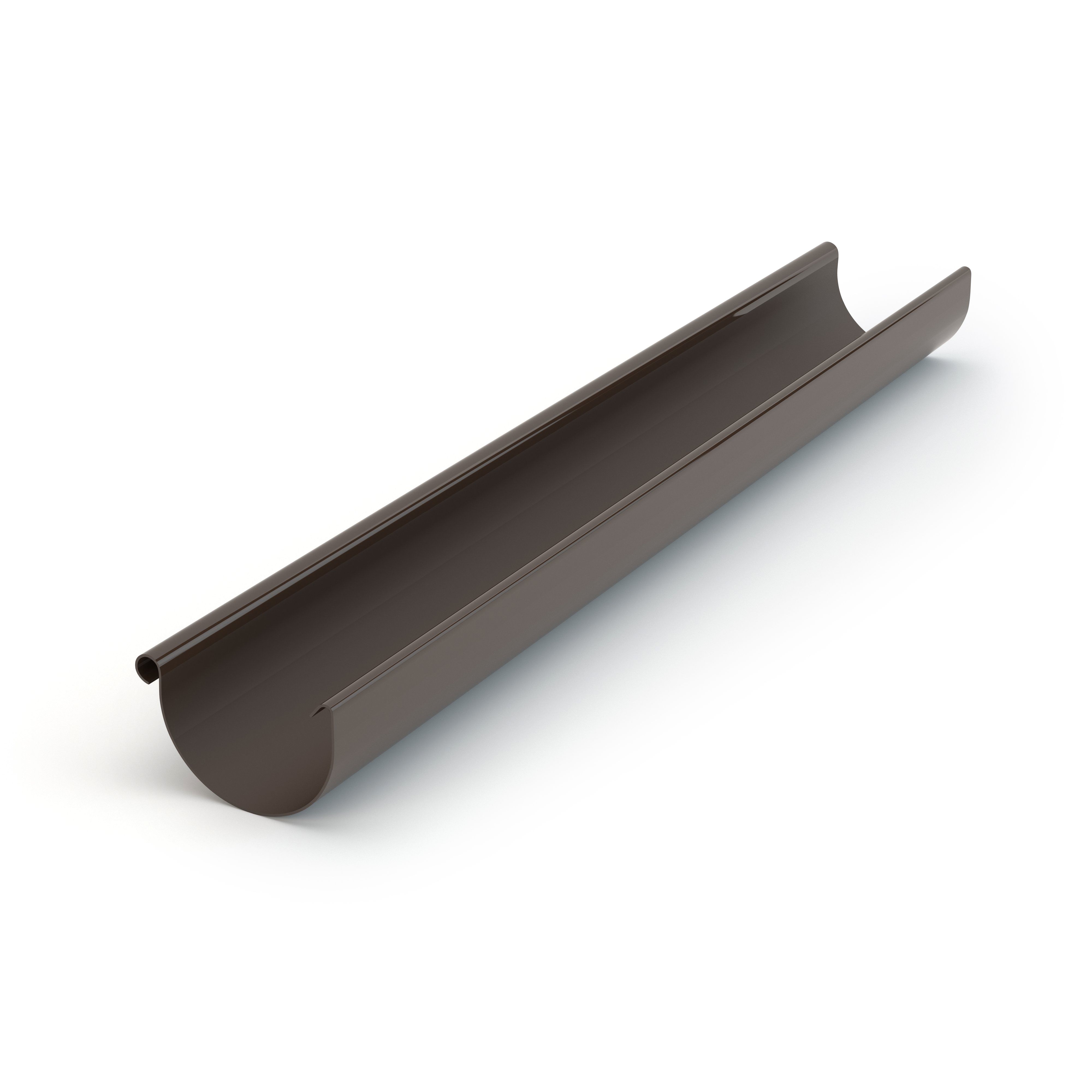 Plastový okapový žlab PVC 100 mm HNĚDÁ