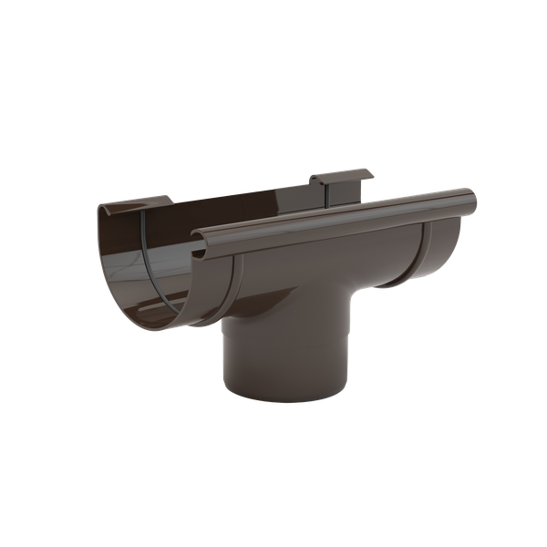 Plastový okapový kotlík PVC 100 mm HNĚDÁ