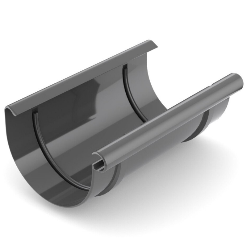 Plastová spojka žlabu PVC 75 mm ANTRACIT