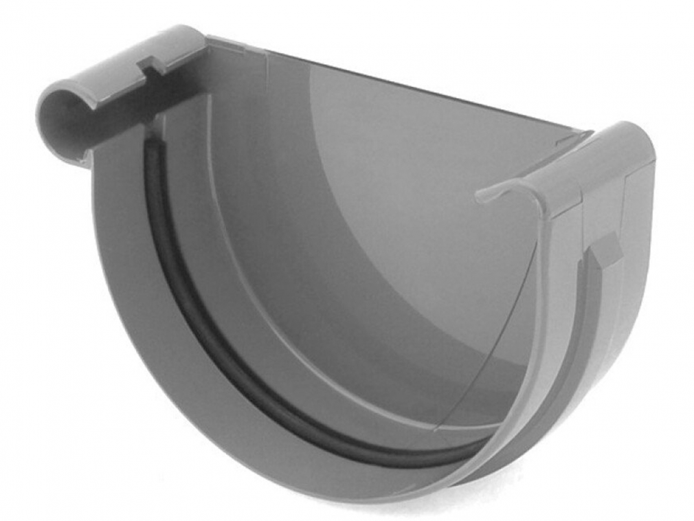Plastové čelo žlabu PVC 75 mm ANTRACIT