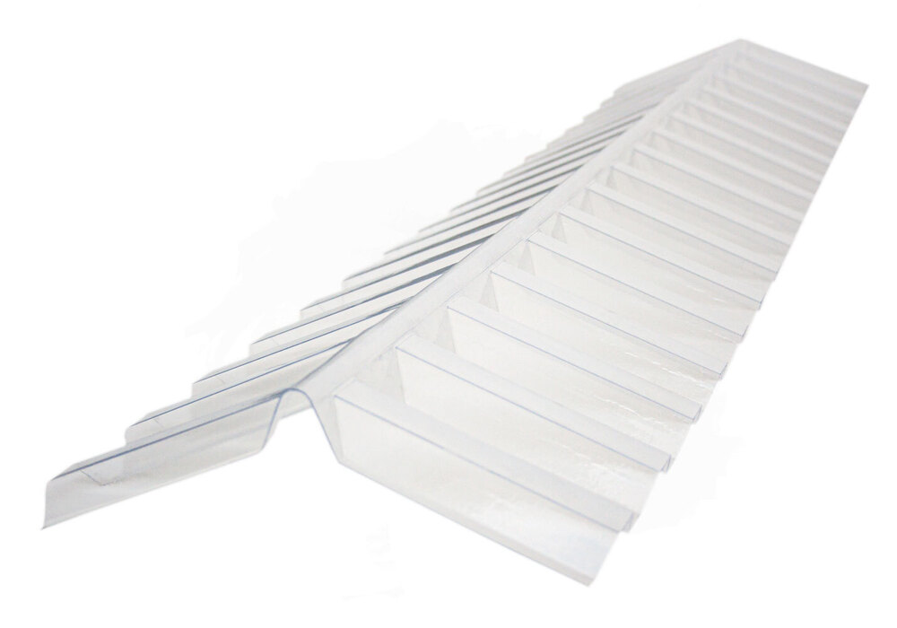 Polykarbonát - hřebenáč 76/16 délka 126 cm čirý