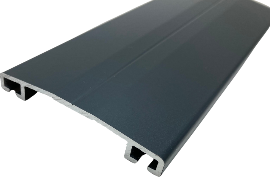 ALU KRYCÍ PROFIL OBLÝ ŠÍŘE 60 mm ŠEDÝ ANTRACIT