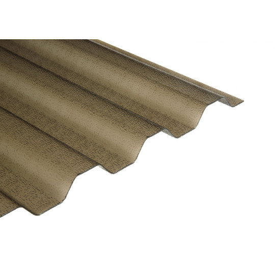 PC TRAPÉZ EMBOSSED STRUKTURA 1,1 mm BRONZOVÁ 76/18 mm