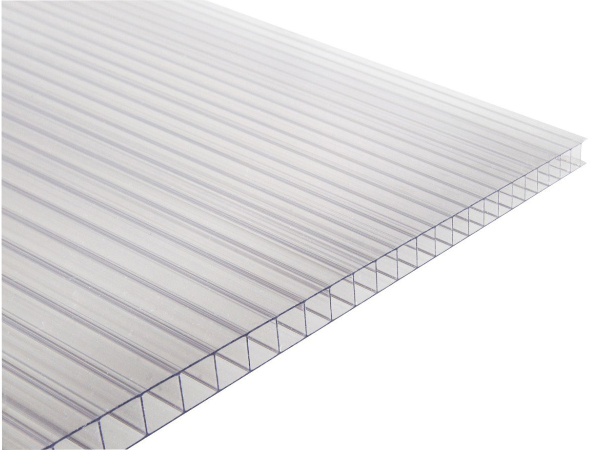 POLYKARBONÁTOVÁ DESKA KOMOROVÁ ODLEHČENÁ 10 mm ČIRÁ 1UV