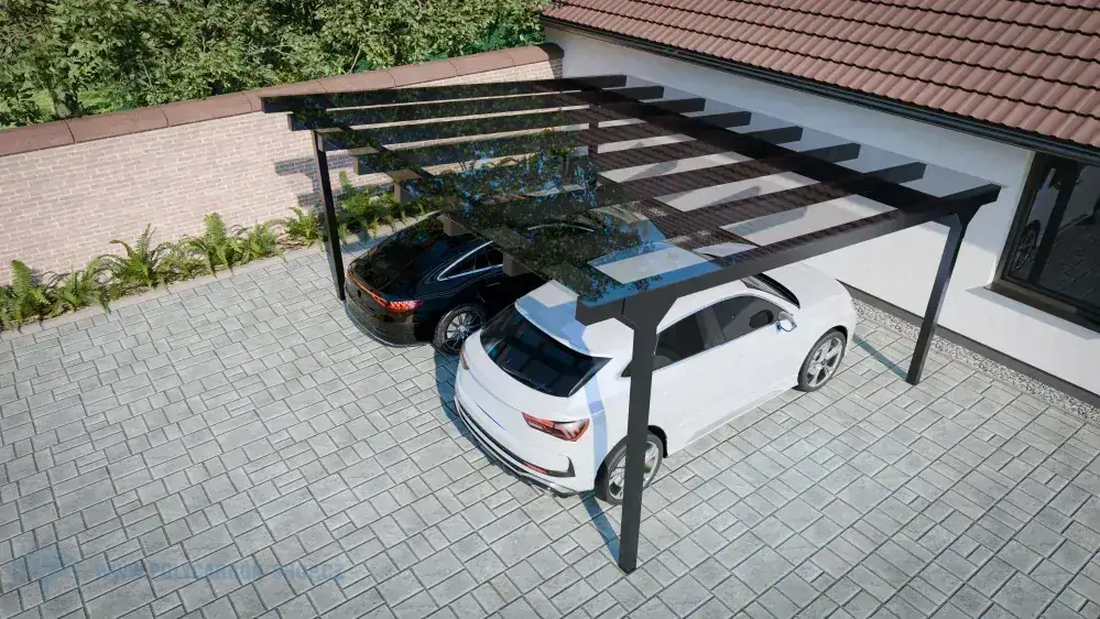 HLINÍKOVÉ GARÁŽOVÉ STÁNÍ CARLINE pro 2 AUTA