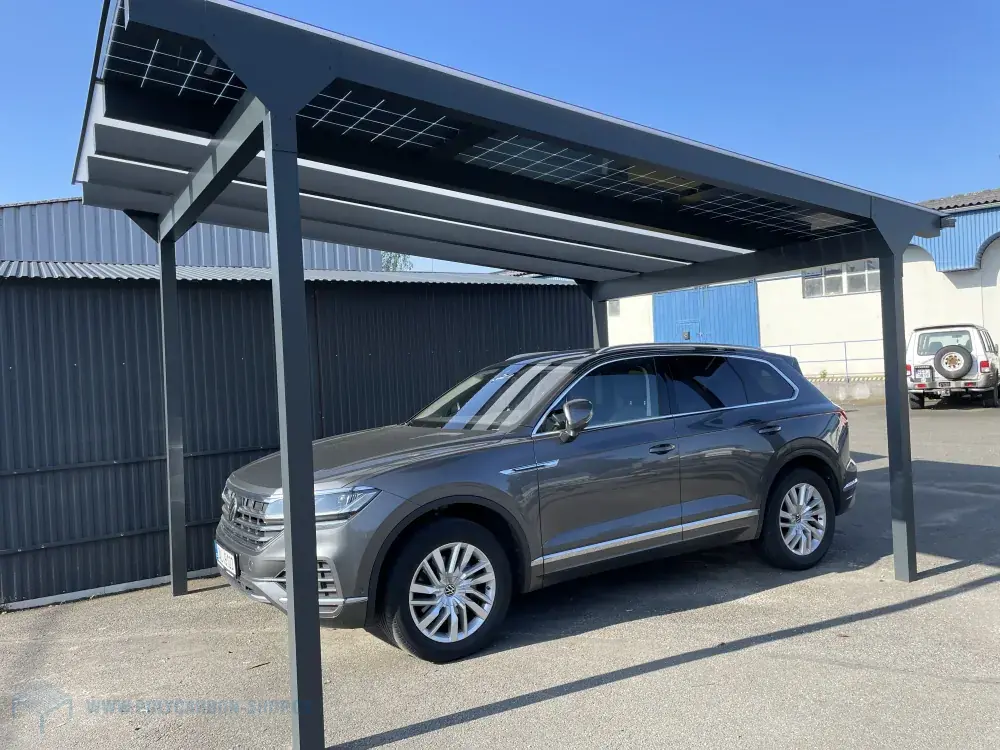 FOTOVOLTAICKÉ GARÁŽOVÉ STÁNÍ CARLINE SOLAR pro 1 AUTO