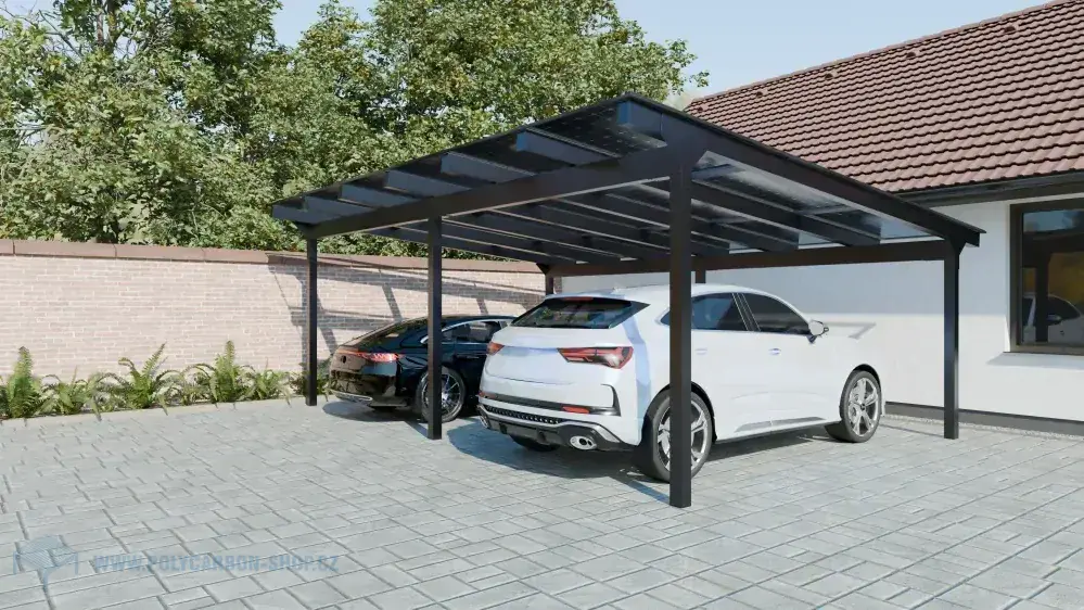 FOTOVOLTAICKÉ GARÁŽOVÉ STÁNÍ CARLINE SOLAR pro 2 AUTA SUV