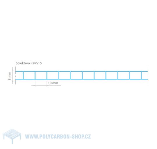 POLYKARBONÁTOVÁ DESKA LEXAN KOMOROVÁ 8 mm ČIRÁ 2UV