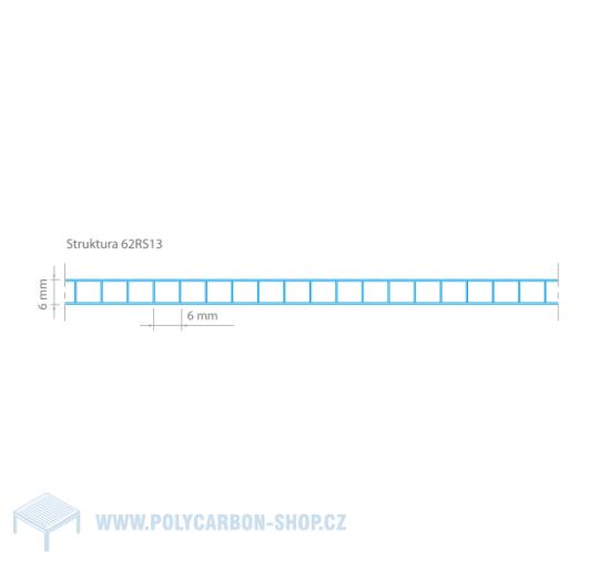 POLYKARBONÁTOVÁ DESKA LEXAN KOMOROVÁ 6 mm OPÁL 2UV