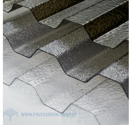 PC TRAPÉZ EMBOSSED STRUKTURA 1,1 mm ANTRACIT 76/18 mm