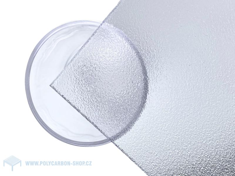Plný polykarbonát Exolon mono struktura G čirý 6mm