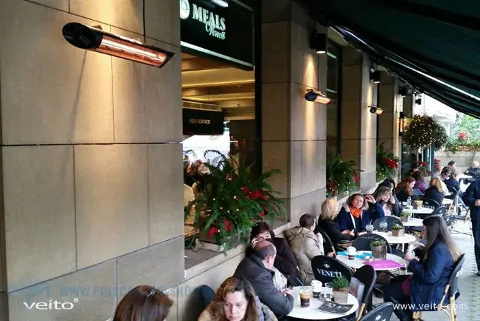 VEITO BLADE S BLACK, infrazářič 2500 W, dálkové ovládání