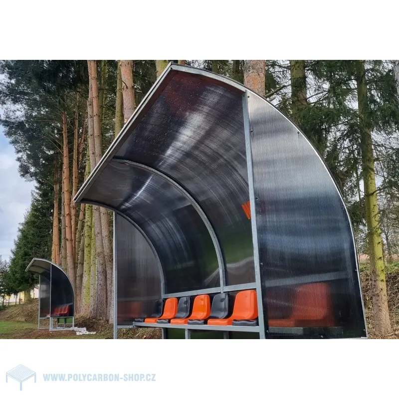 POLYKARBONÁTOVÁ DESKA EXOLON KOMOROVÁ 10 mm ŠEDÁ