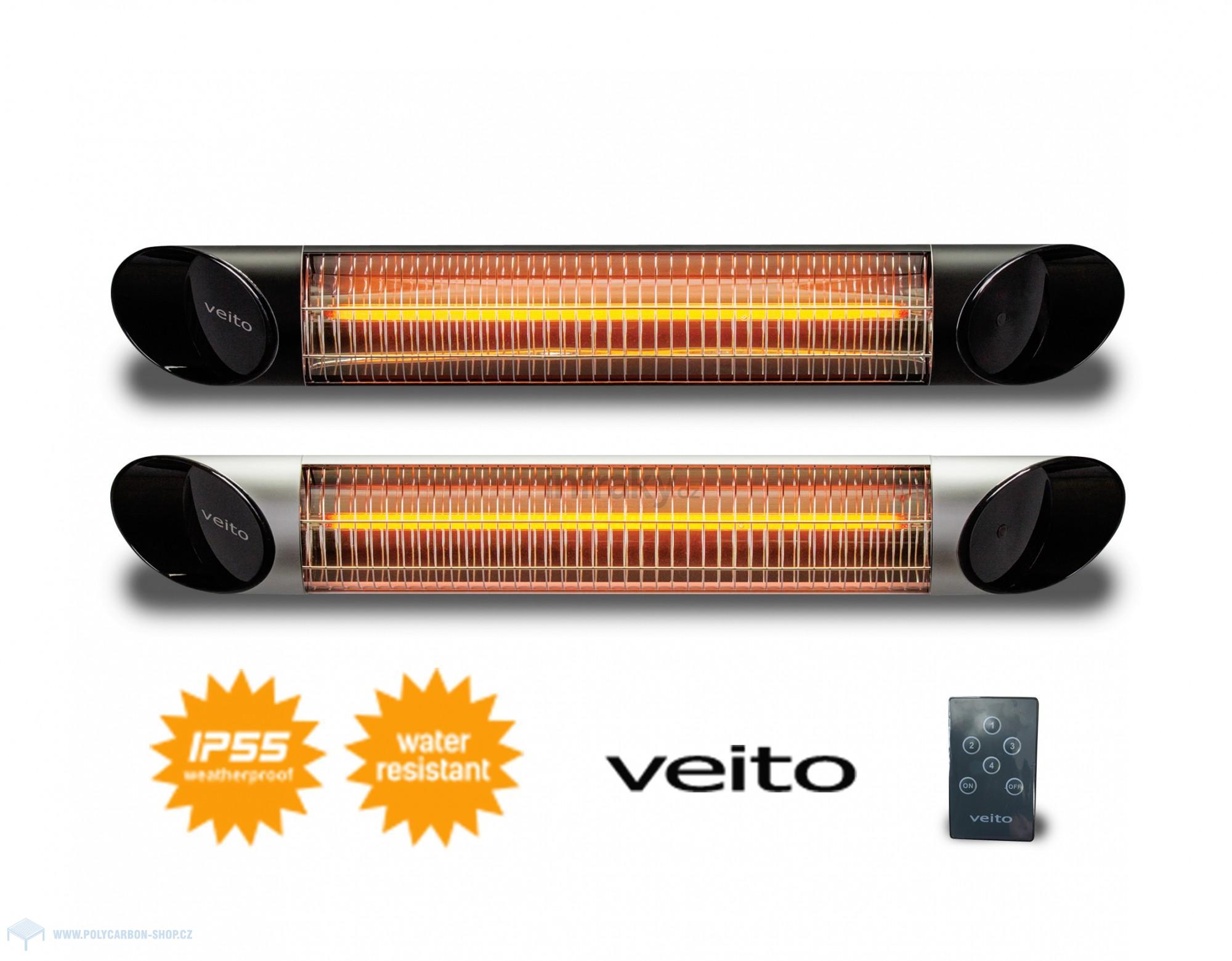 VEITO BLADE BLACK, infrazářič 2000W , dálkové ovládání