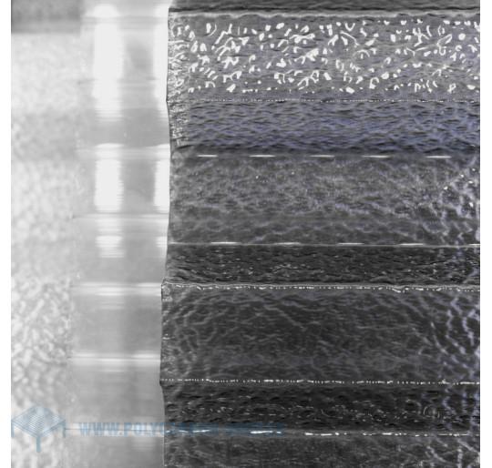 PC TRAPÉZ EMBOSSED STRUKTURA 1,1 mm ANTRACIT 76/18 mm