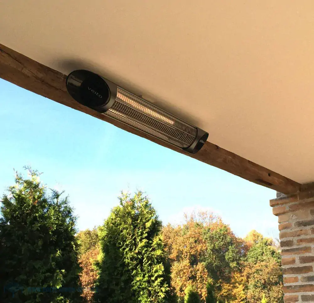 VEITO BLADE S BLACK, infrazářič 2500 W, dálkové ovládání