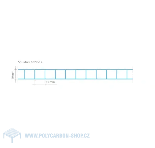 POLYKARBONÁTOVÁ DESKA LEXAN KOMOROVÁ 10 mm BRONZ 2UV