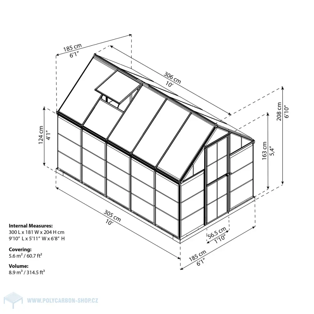 Palram - Canopia Hybrid 6x10