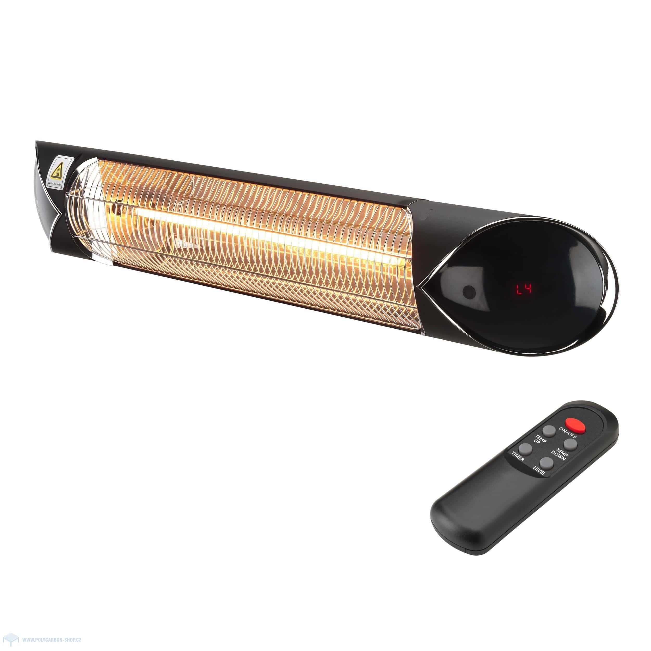 VEITO BLADE BLACK, infrazářič 2000W , dálkové ovládání