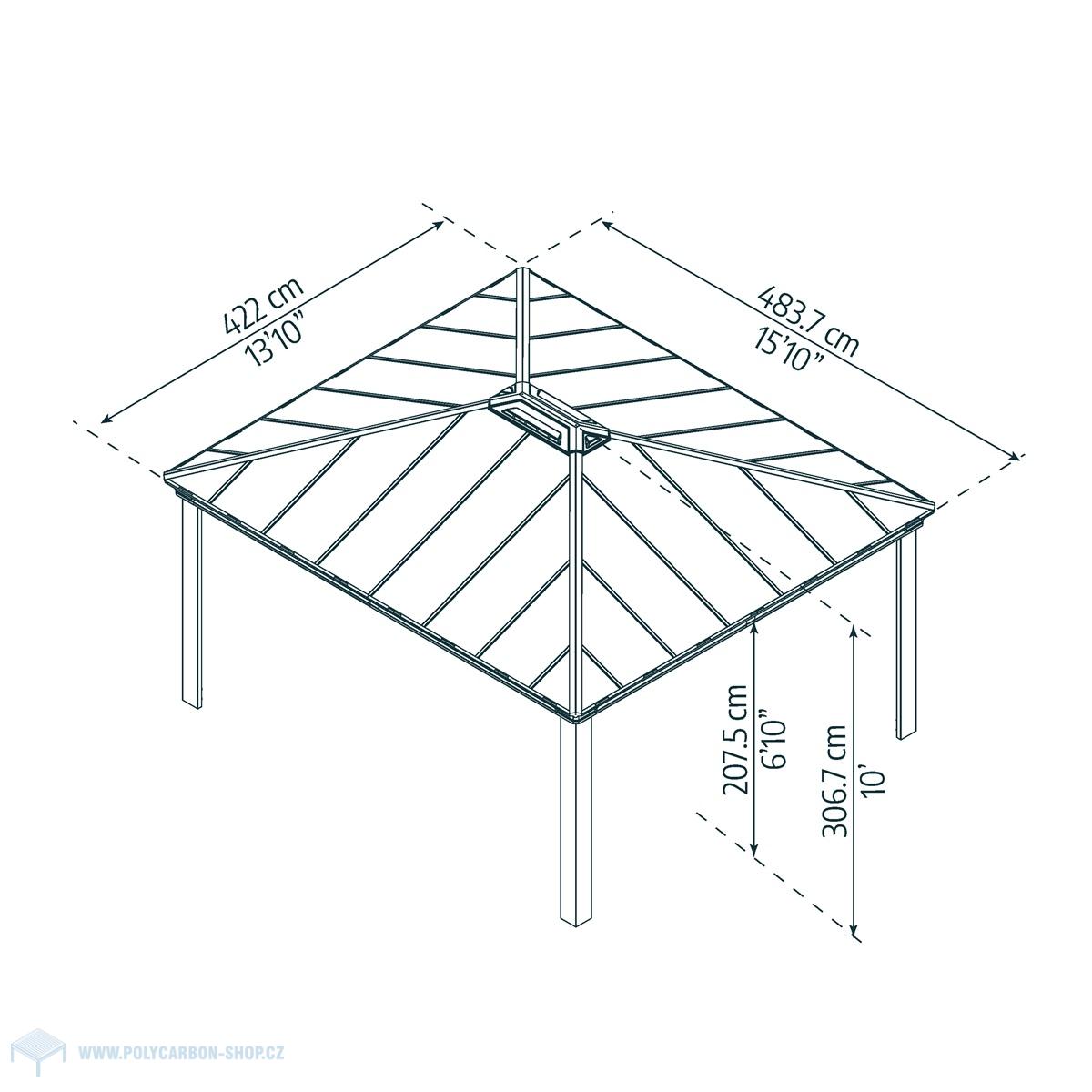 Palram - Canopia Dallas 14x16