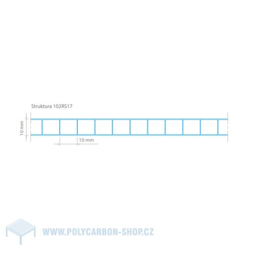 POLYKARBONÁTOVÁ DESKA LEXAN KOMOROVÁ 10 mm OPÁL 2UV