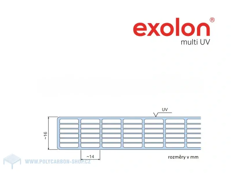 POLYKARBONÁTOVÁ DESKA EXOLON 7/16 BF OPÁL