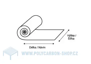 Vlnité sklolaminátové role 76/18 přírodní