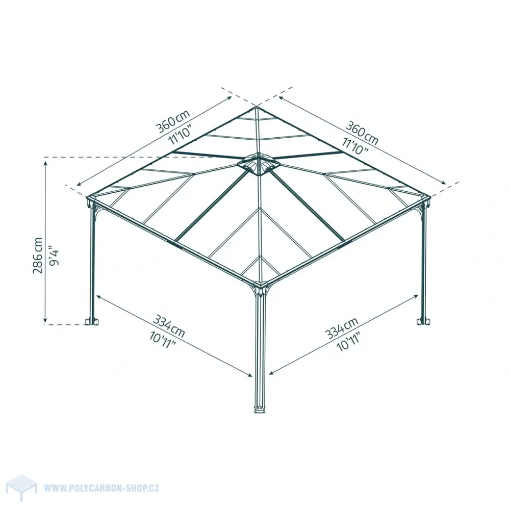  Palram - Canopia Palermo 3600
