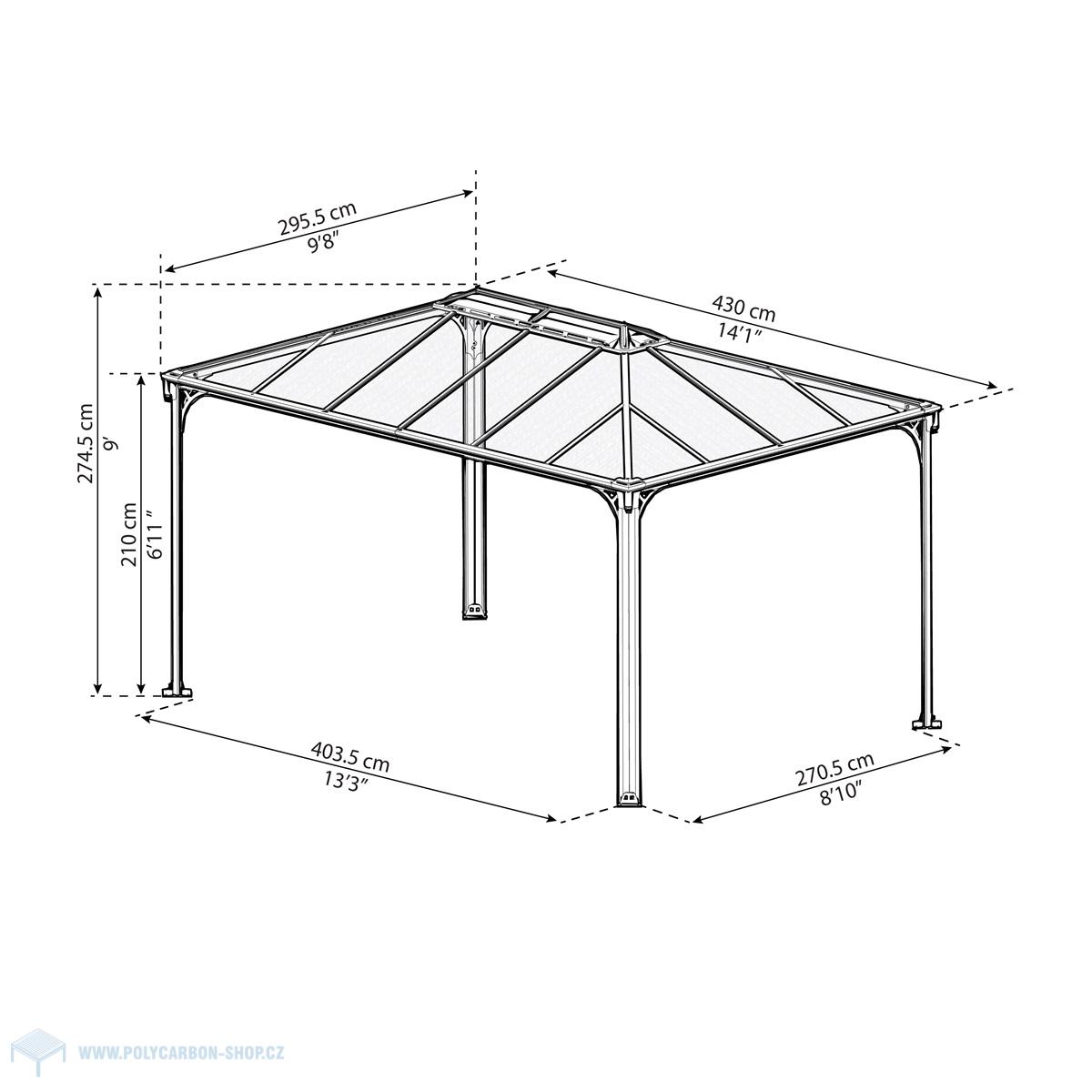 Palram - Canopia Martinique 4300