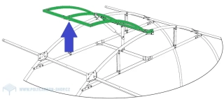 STŘEŠNÍ OKNO NA ZAHRADNÍ MONTOVANÝ SKLENÍK GrowDome - 3
