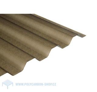 PC TRAPÉZ EMBOSSED STRUKTURA 1,1 mm BRONZOVÁ 76/18 mm